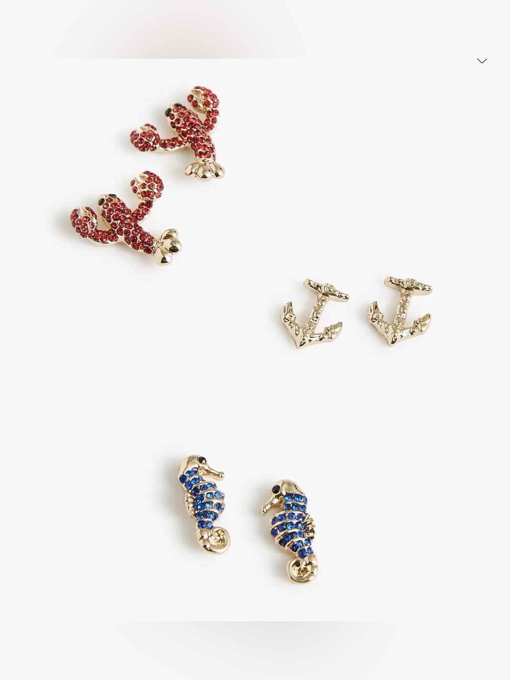 J.Crew NWT Nautical Stub Earrings